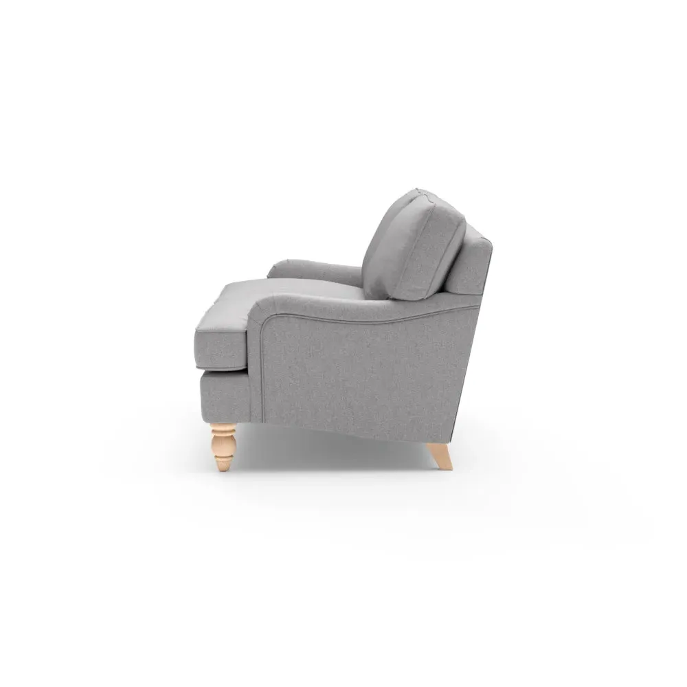 Large 2-Seater Sofa - Grey Marl, Rustic Weave