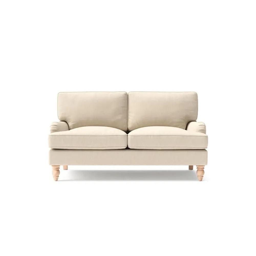 Large 2-Seater Sofa - Lily White, House Linen Mix