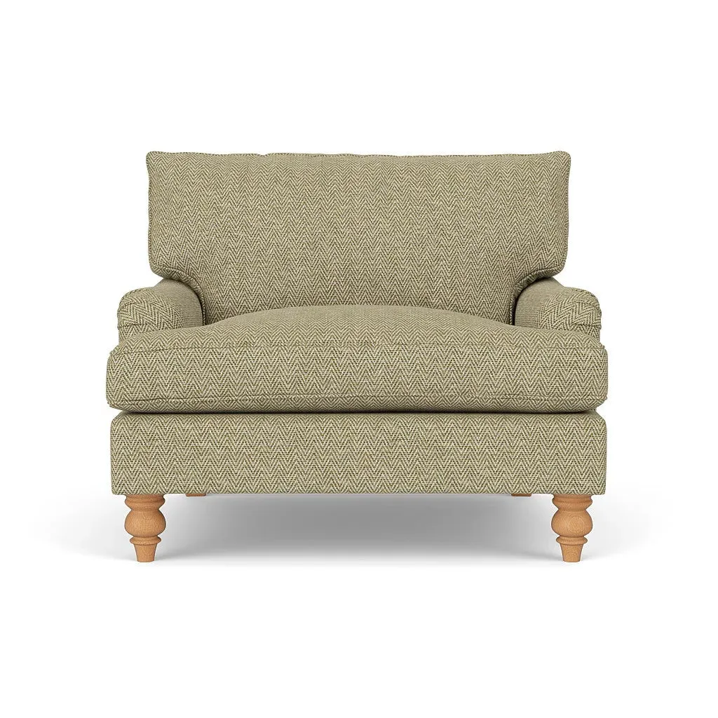 Love Seat - Apple, Herringbone Weave image