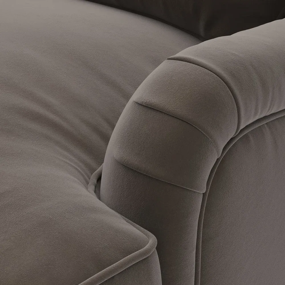 Love Seat - Bark, Matt Velvet