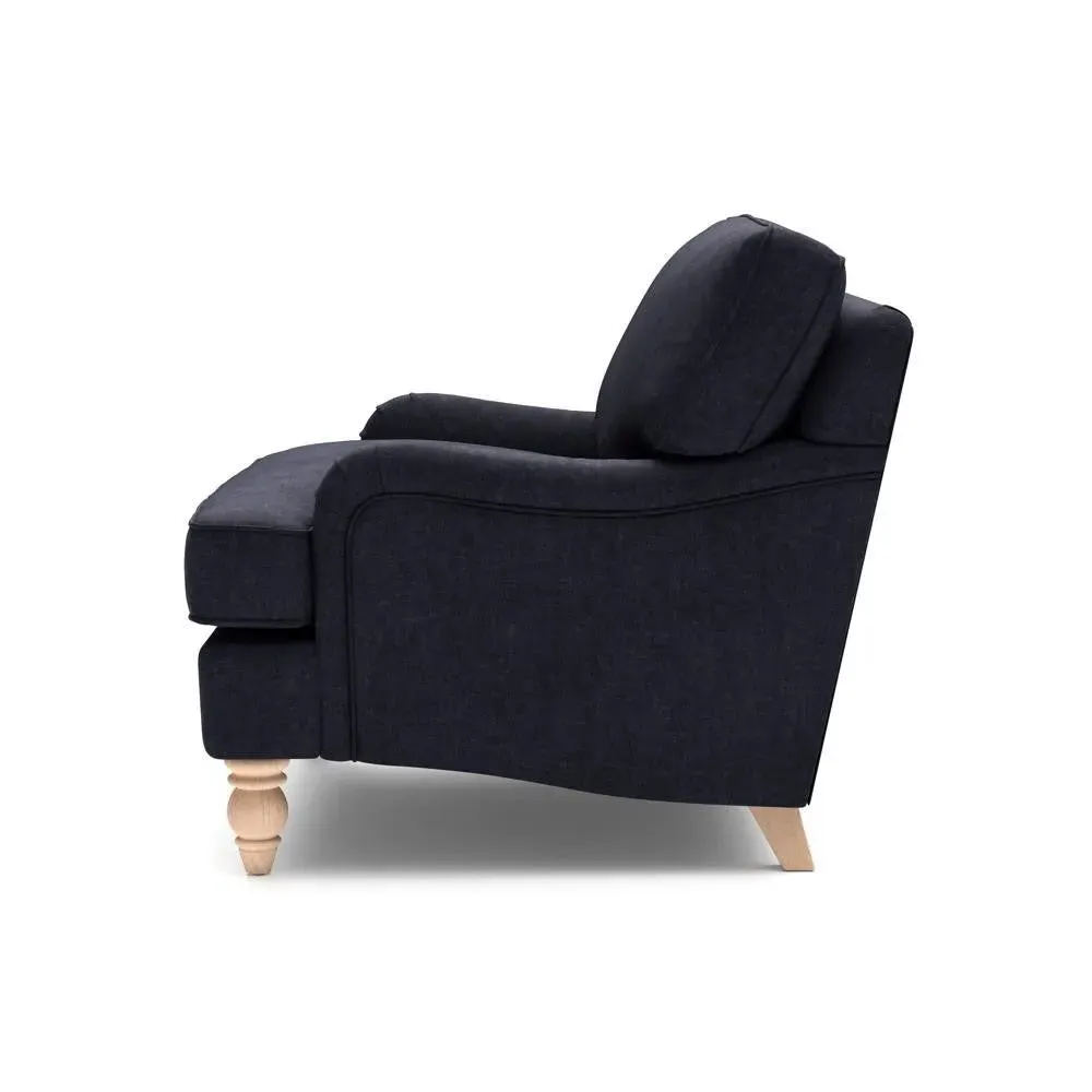 Love Seat - Black, Eco Chenille