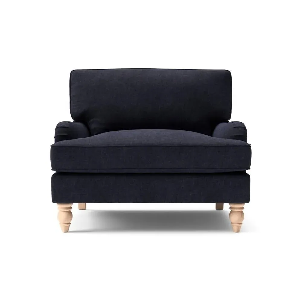 Love Seat - Black, Eco Chenille image