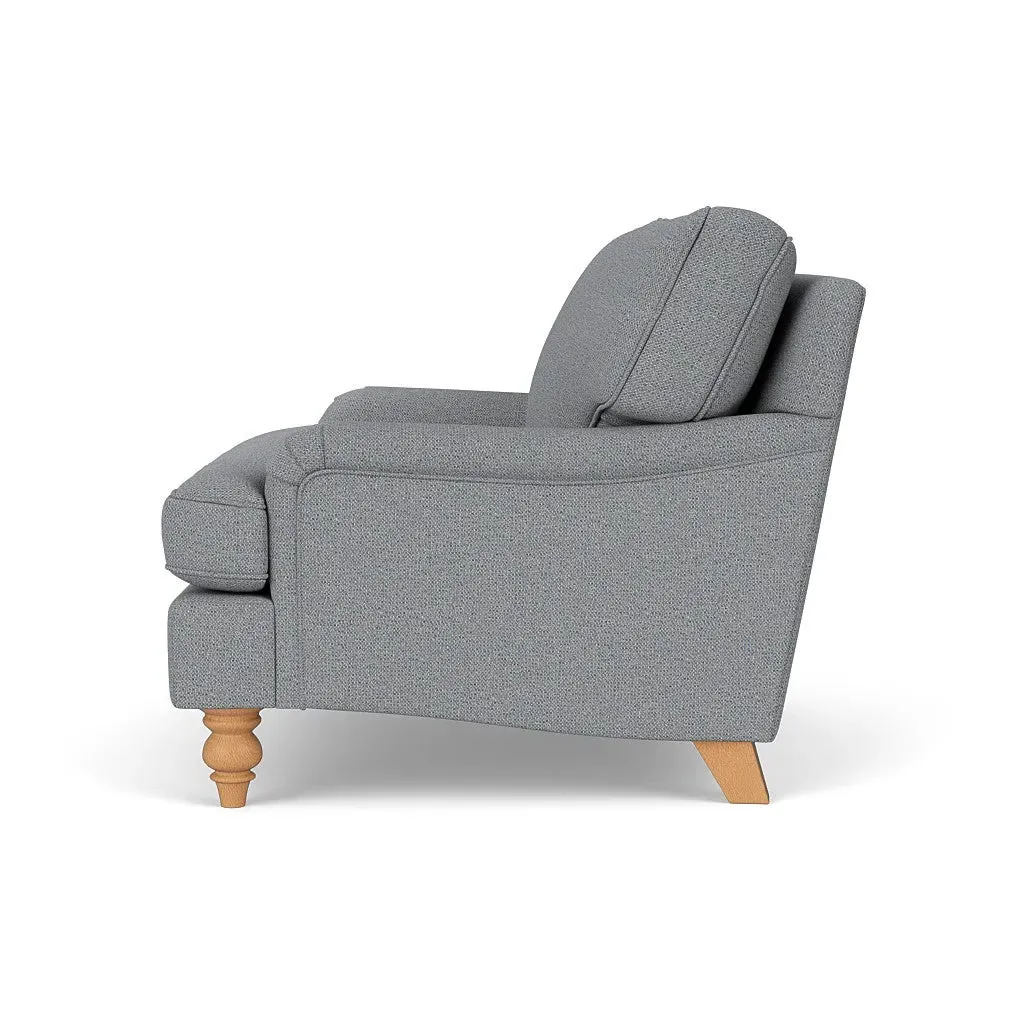 Love Seat - Blue Marl, House Weave