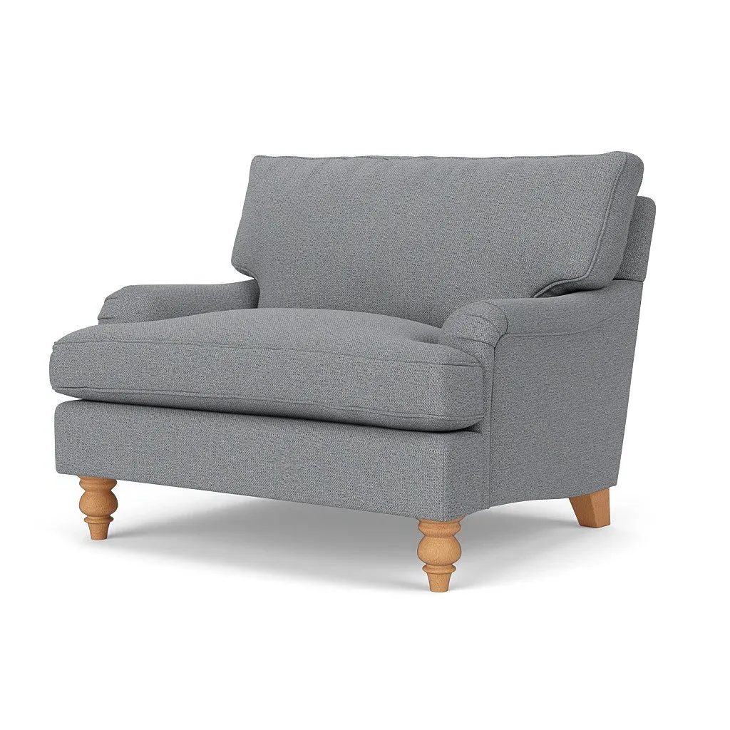 Love Seat - Blue Marl, House Weave
