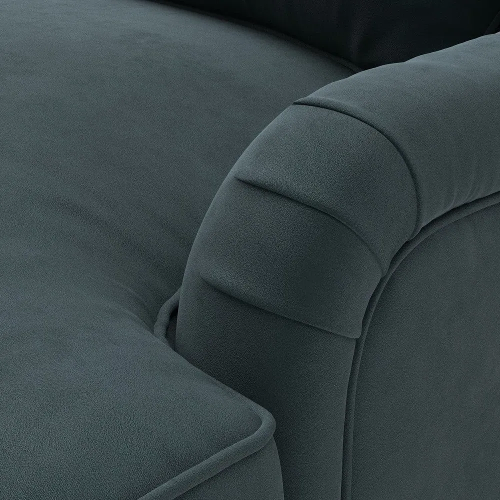 Love Seat - Blue, Matt Velvet