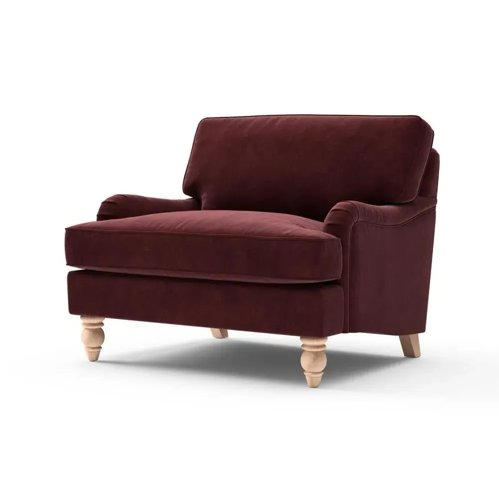 Love Seat - Dark Rosehip, Matt Velvet