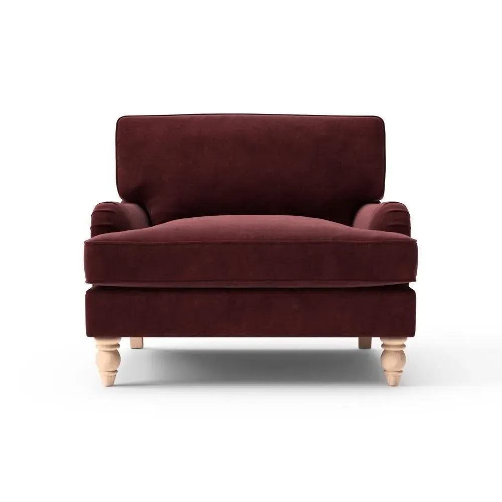 Love Seat - Dark Rosehip, Matt Velvet