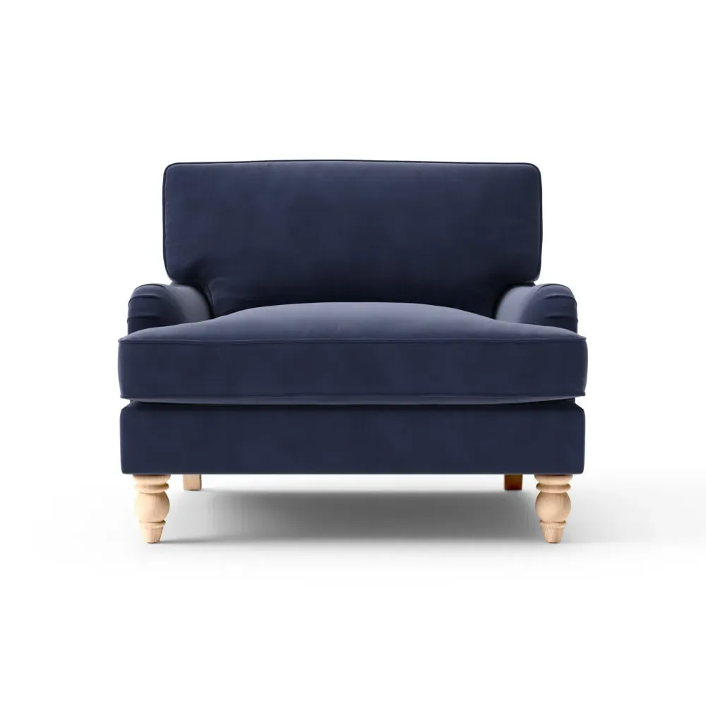 Love Seat - Deep Blue, Matt Velvet