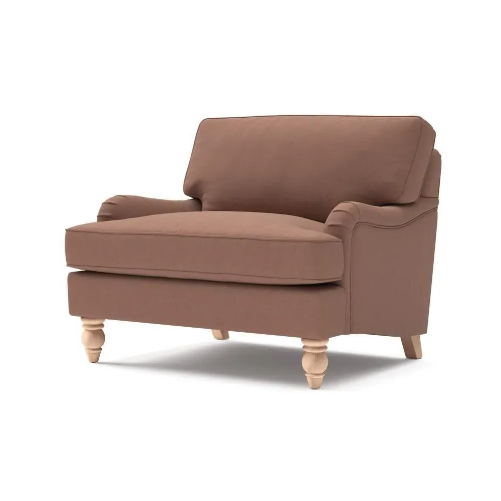 Love Seat - Dusky Blush, House Linen Mix
