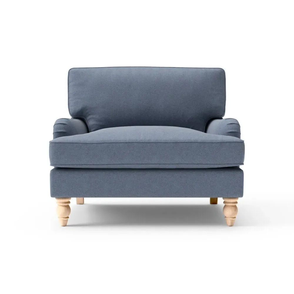 Love Seat - Indigo, House Linen Mix