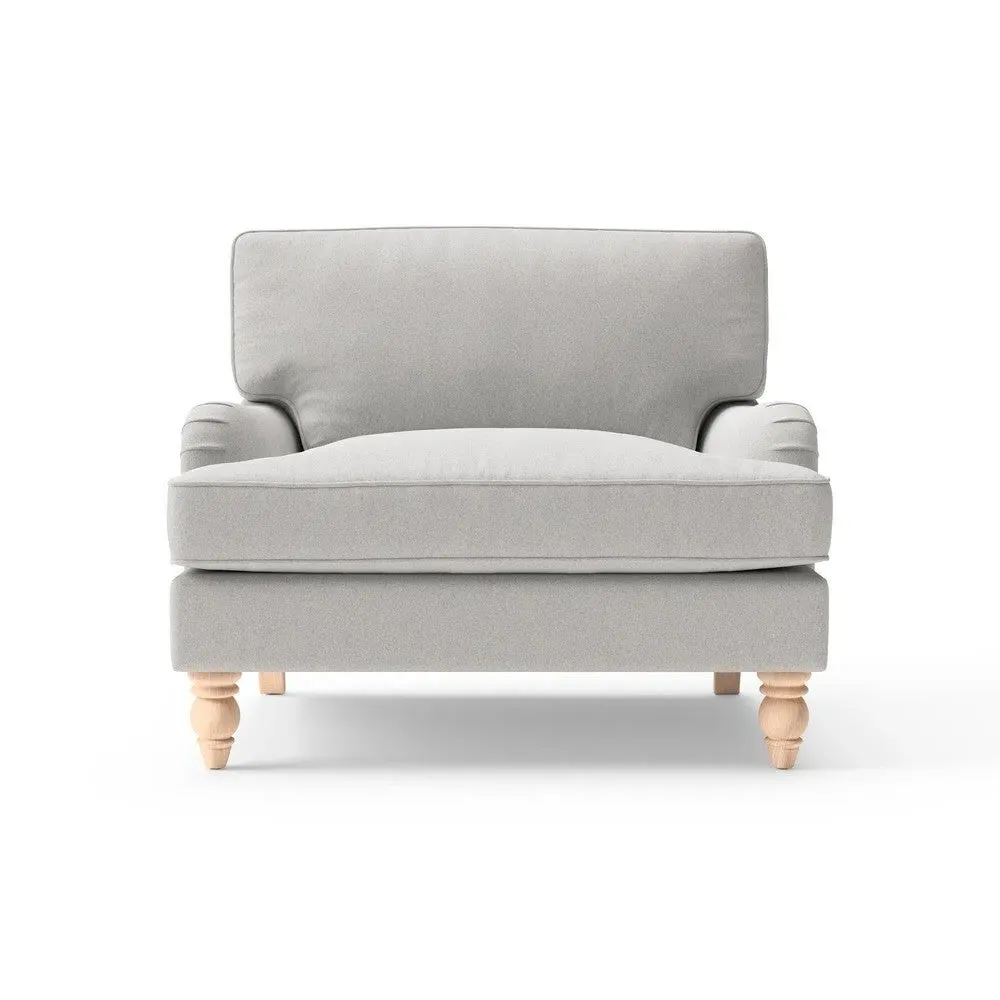 Love Seat - Light Grey, Chunky Cotton image