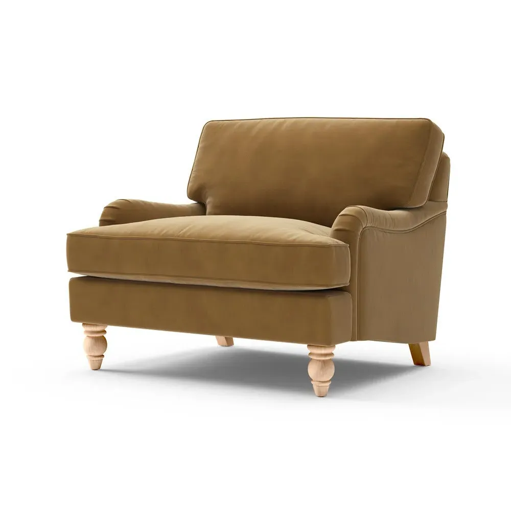 Love Seat - Mustard, Matt Velvet