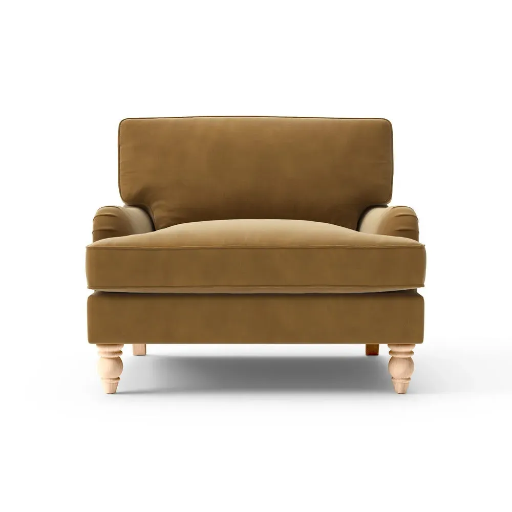 Love Seat - Mustard, Matt Velvet
