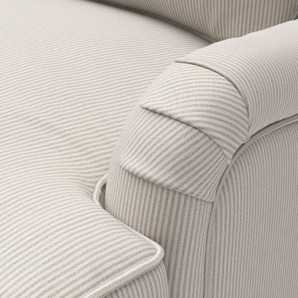 Love Seat - Natural, Broadway Stripe