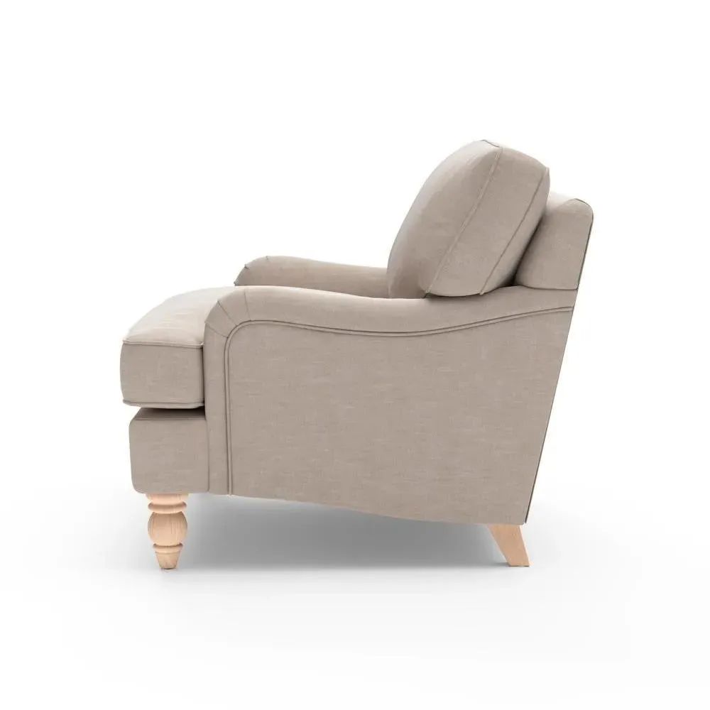 Love Seat - Natural, Eco Chenille