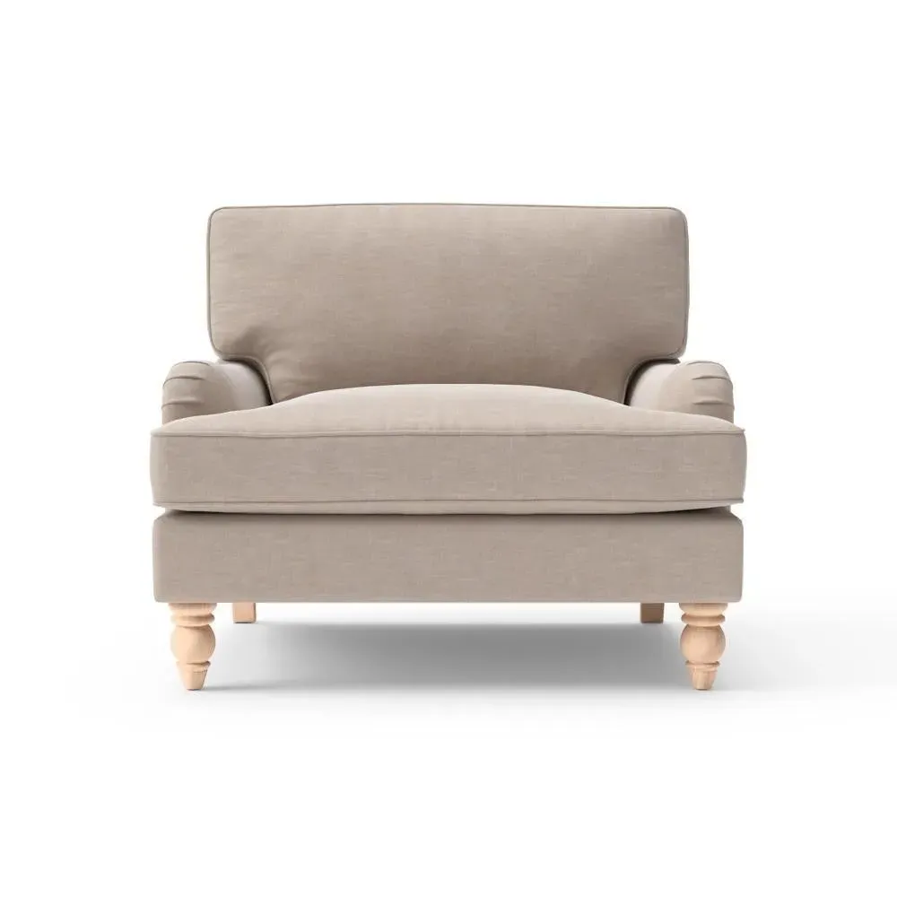 Love Seat - Natural, Eco Chenille