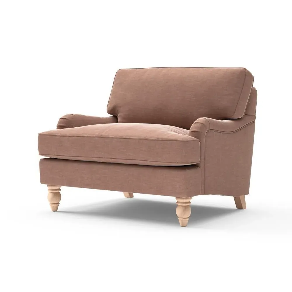 Love Seat - Pink, Eco Chenille