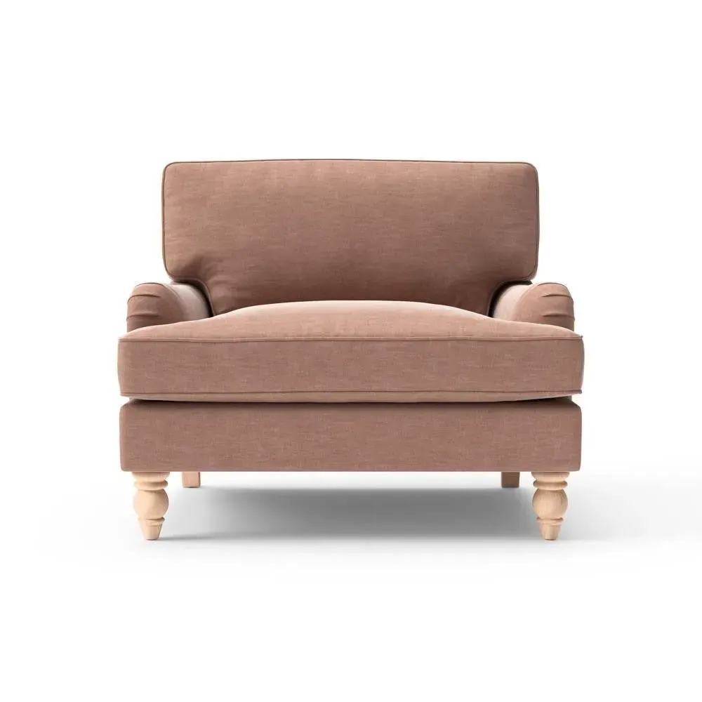 Love Seat - Pink, Eco Chenille