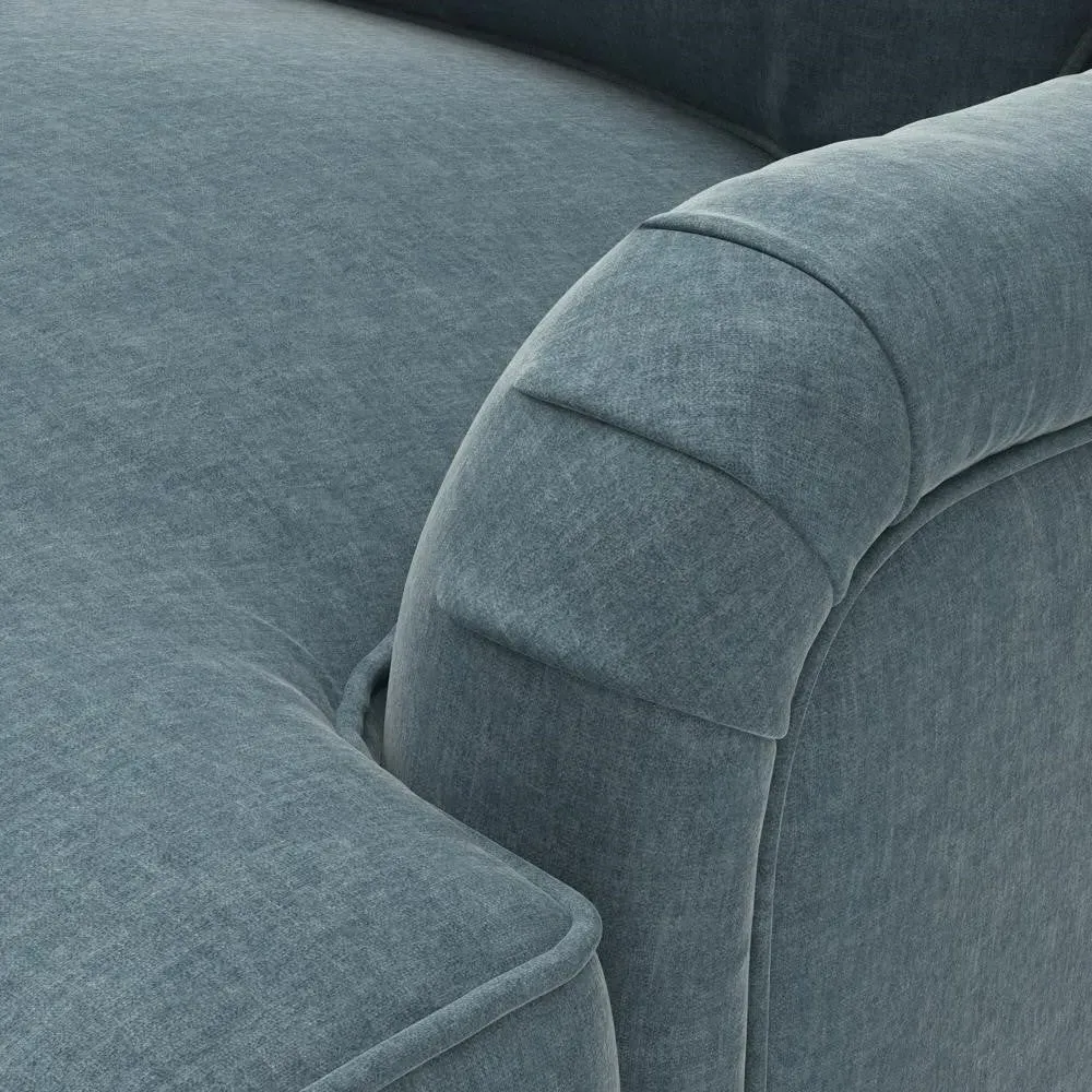 Love Seat - Teal, Eco Chenille
