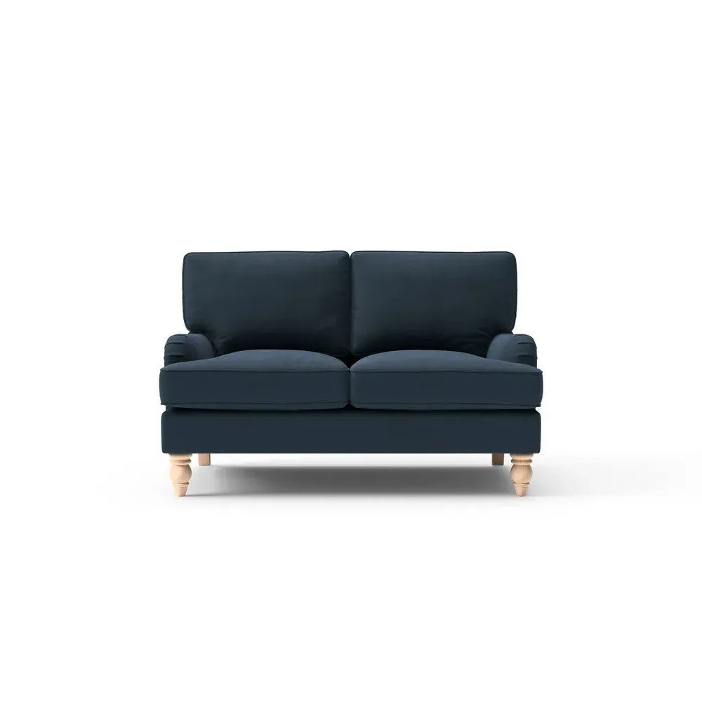 Morris 2-Seater Sofa - Dark Blue, Matt Velvet image