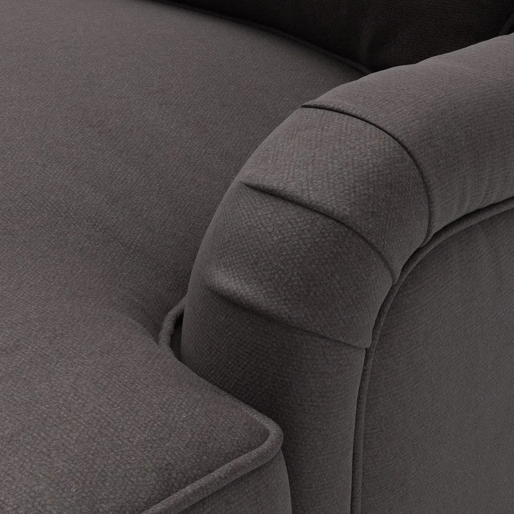 Morris 2-Seater Sofa - Grey Brown, Chunky Cotton