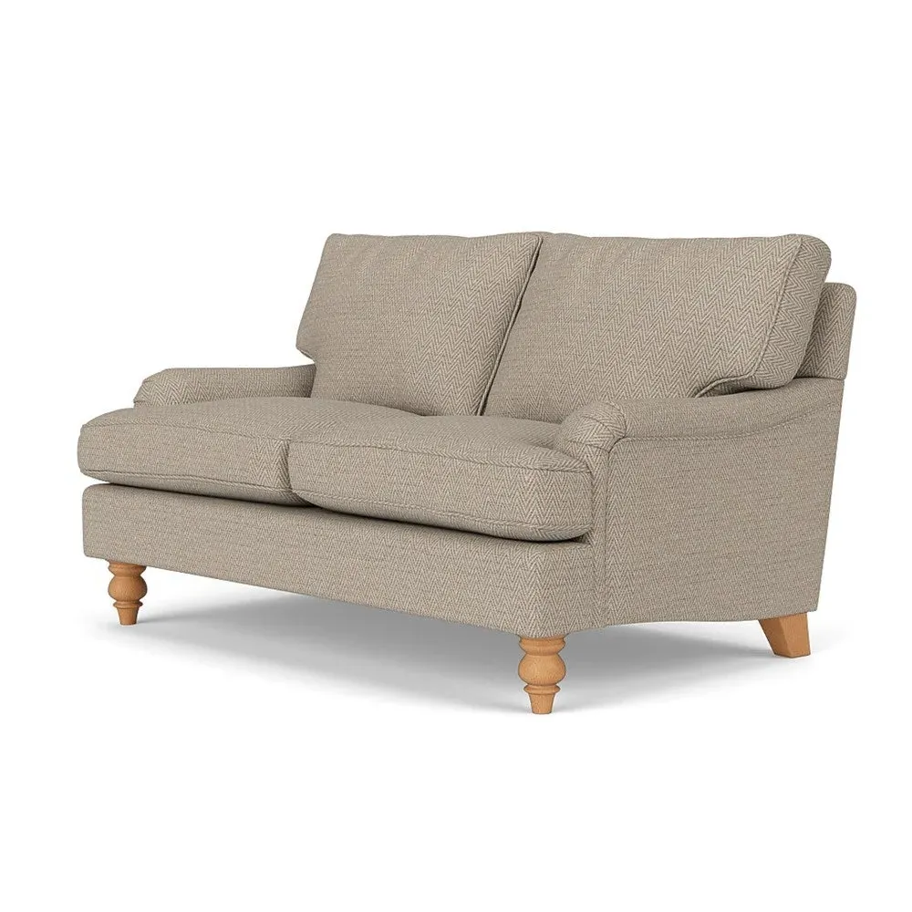 Morris 2-Seater Sofa - Natural, Herringbone Weave