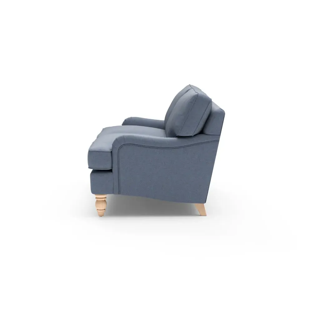 Morris 3-Seater Sofa - Indigo, House Linen Mix