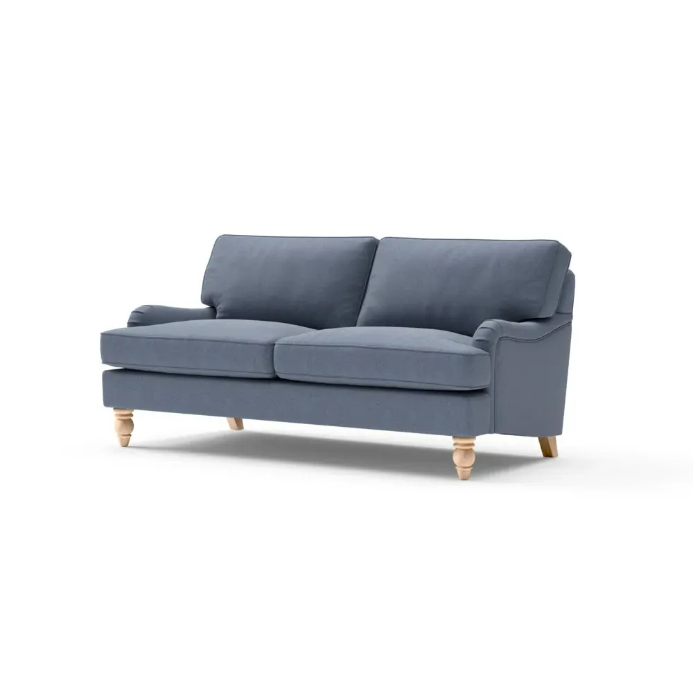 Morris 3-Seater Sofa - Indigo, House Linen Mix