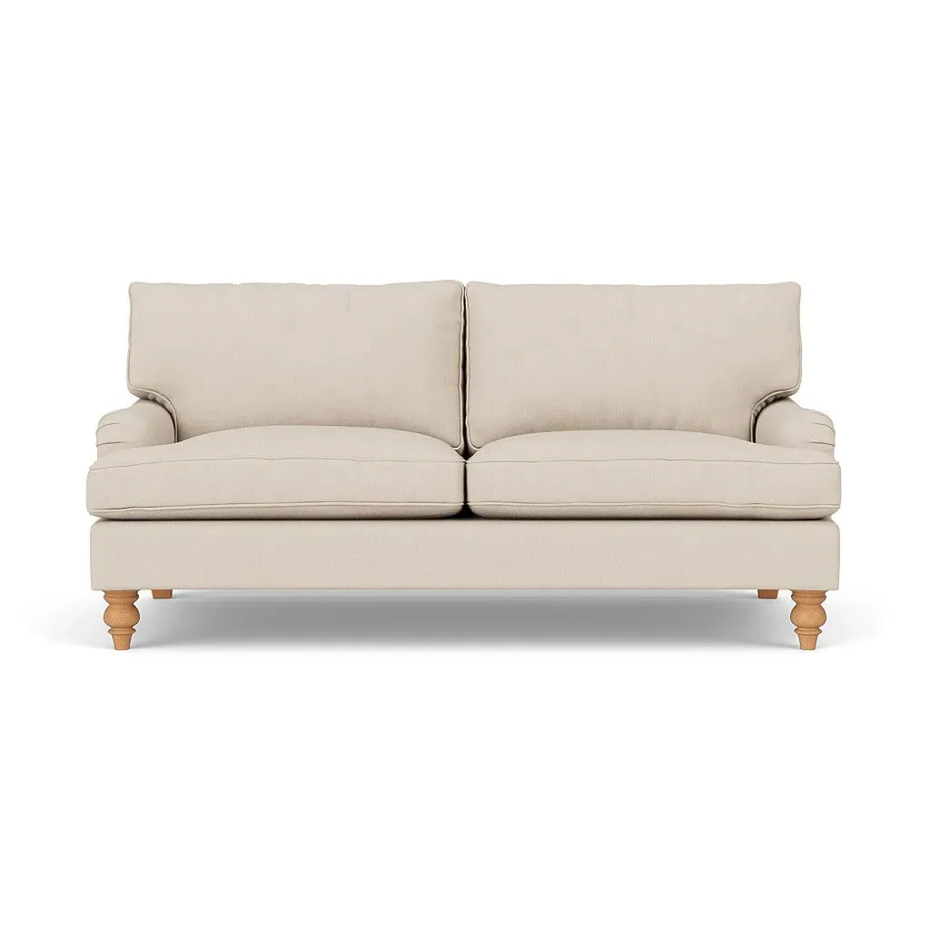 Morris 3-Seater Sofa - Lily White, Linen Mix by The Cotswold Company, image 2
