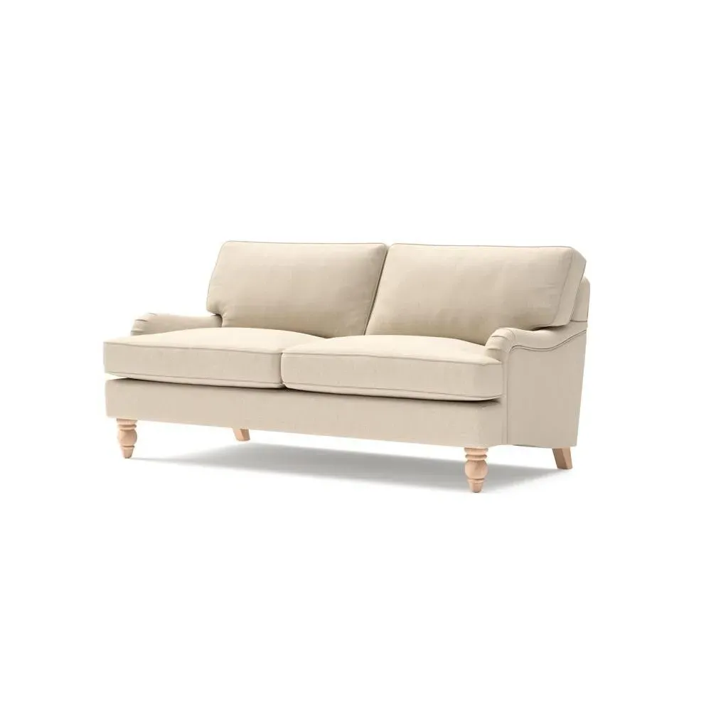 Morris 3-Seater Sofa - Lily White, House Linen Mix
