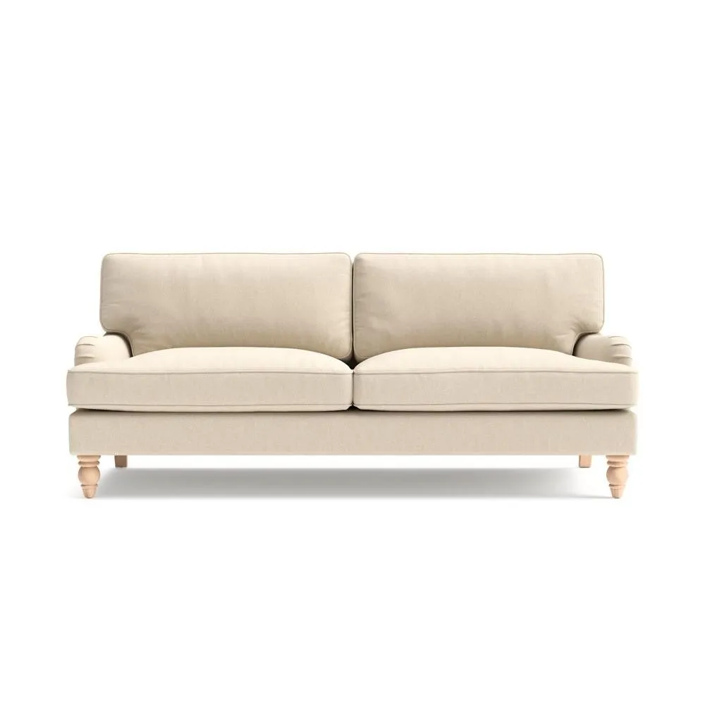 Morris 4-Seater Sofa - Lily White, House Linen Mix