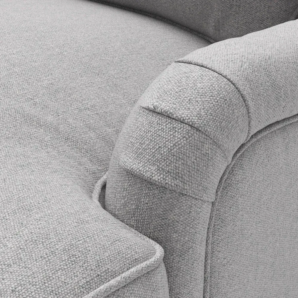 Morris Armchair - Grey, Rustic Weave