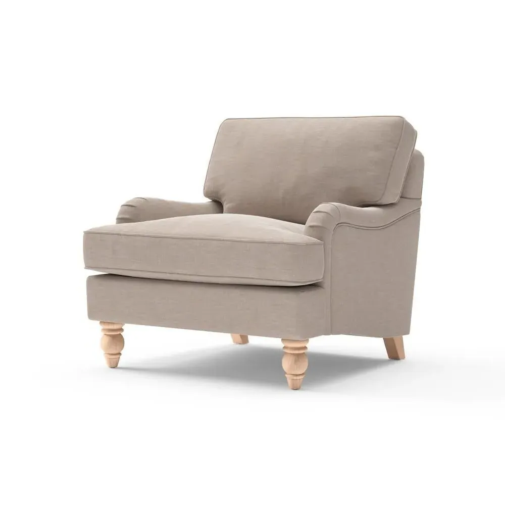 Morris Armchair - Natural, Eco Chenille