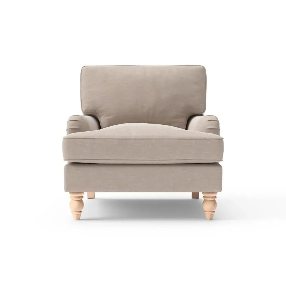 Morris Armchair - Natural, Eco Chenille