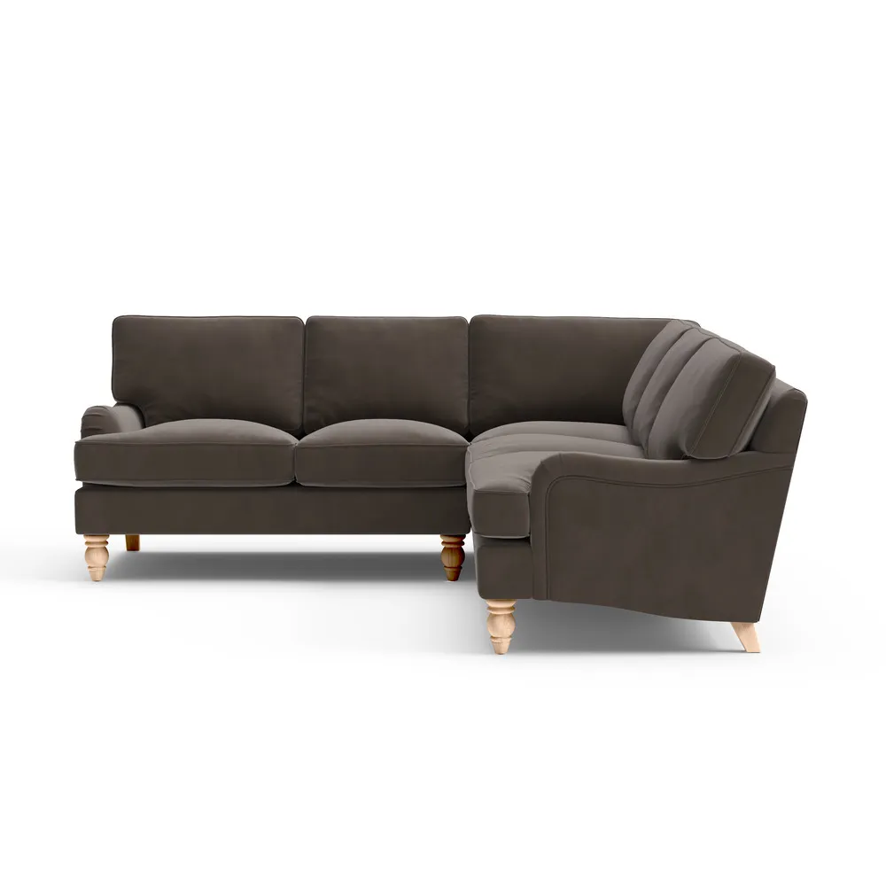 Morris Corner Sofa - Bark, Matt Velvet