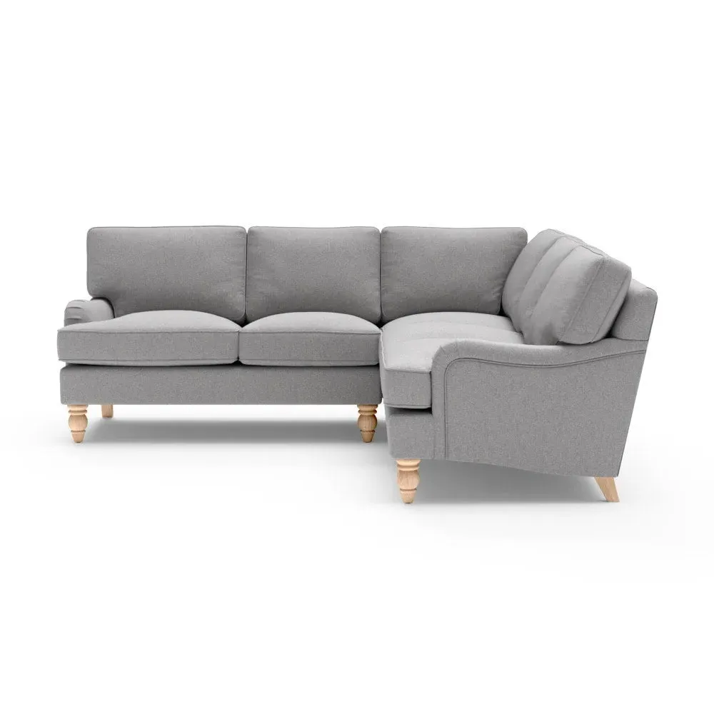 Morris Corner Sofa - Grey, Rustic Weave