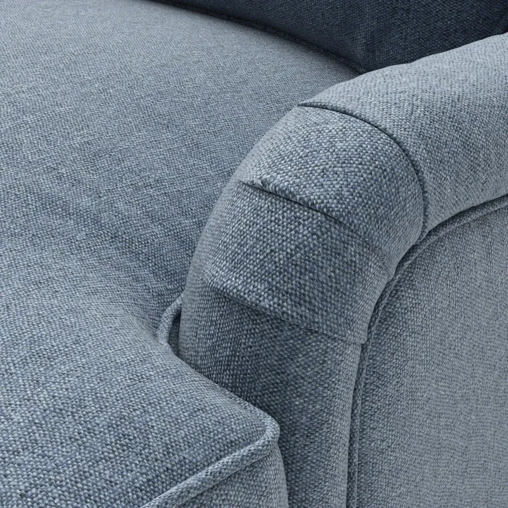 Morris Corner Sofa - Indigo, Rustic Weave