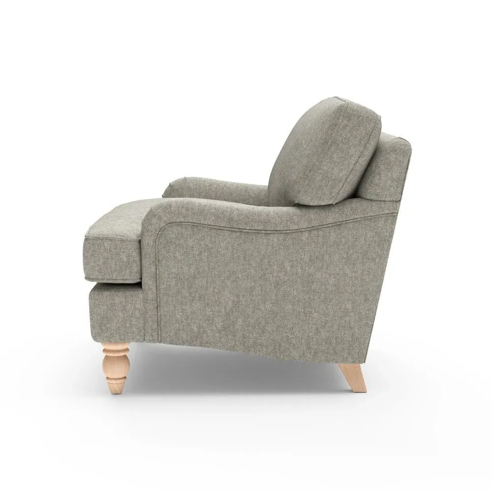 Morris Love Seat - Lichen Green, Aquaclean Oxford