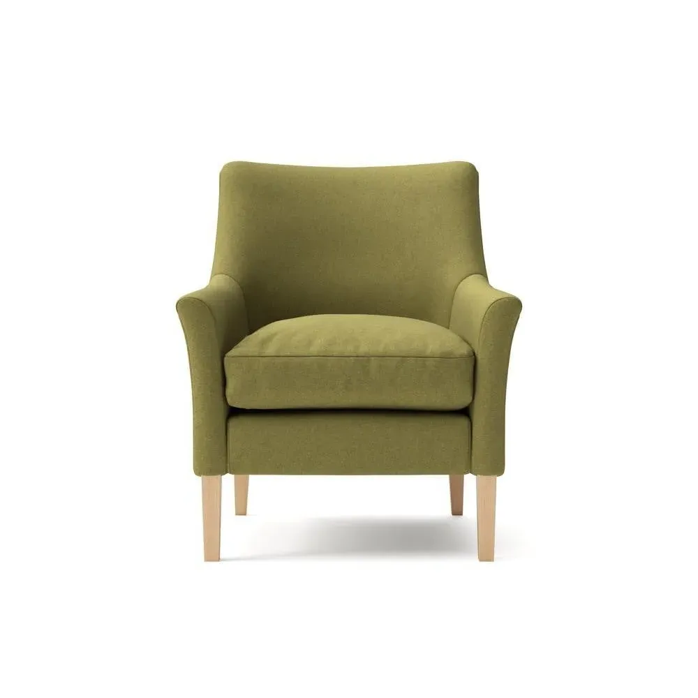 Armchair - Green, House Linen Mix