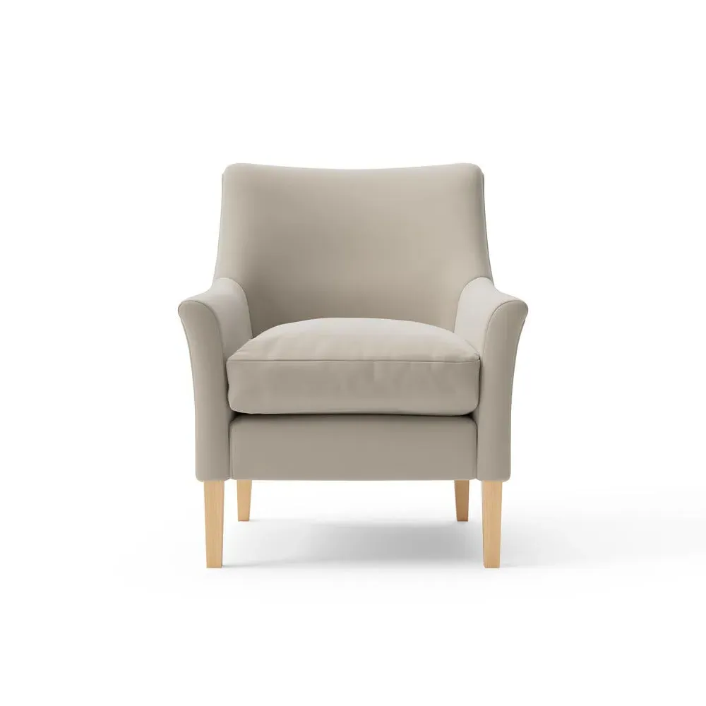 Armchair - Grey, Matt Velvet