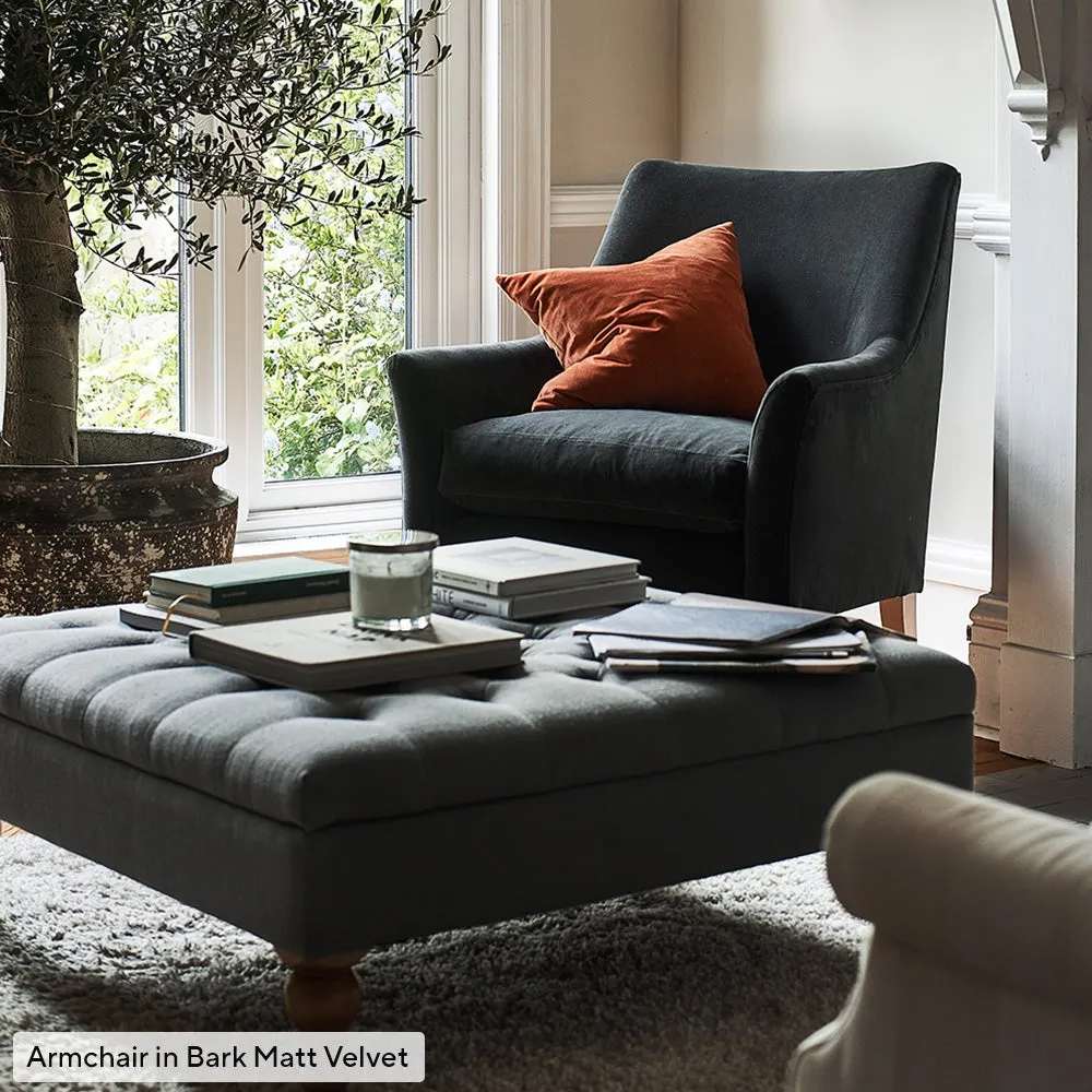 Armchair House Linen Mix - Indigo