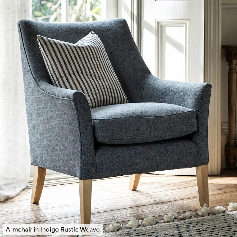 Armchair House Linen Mix - Indigo
