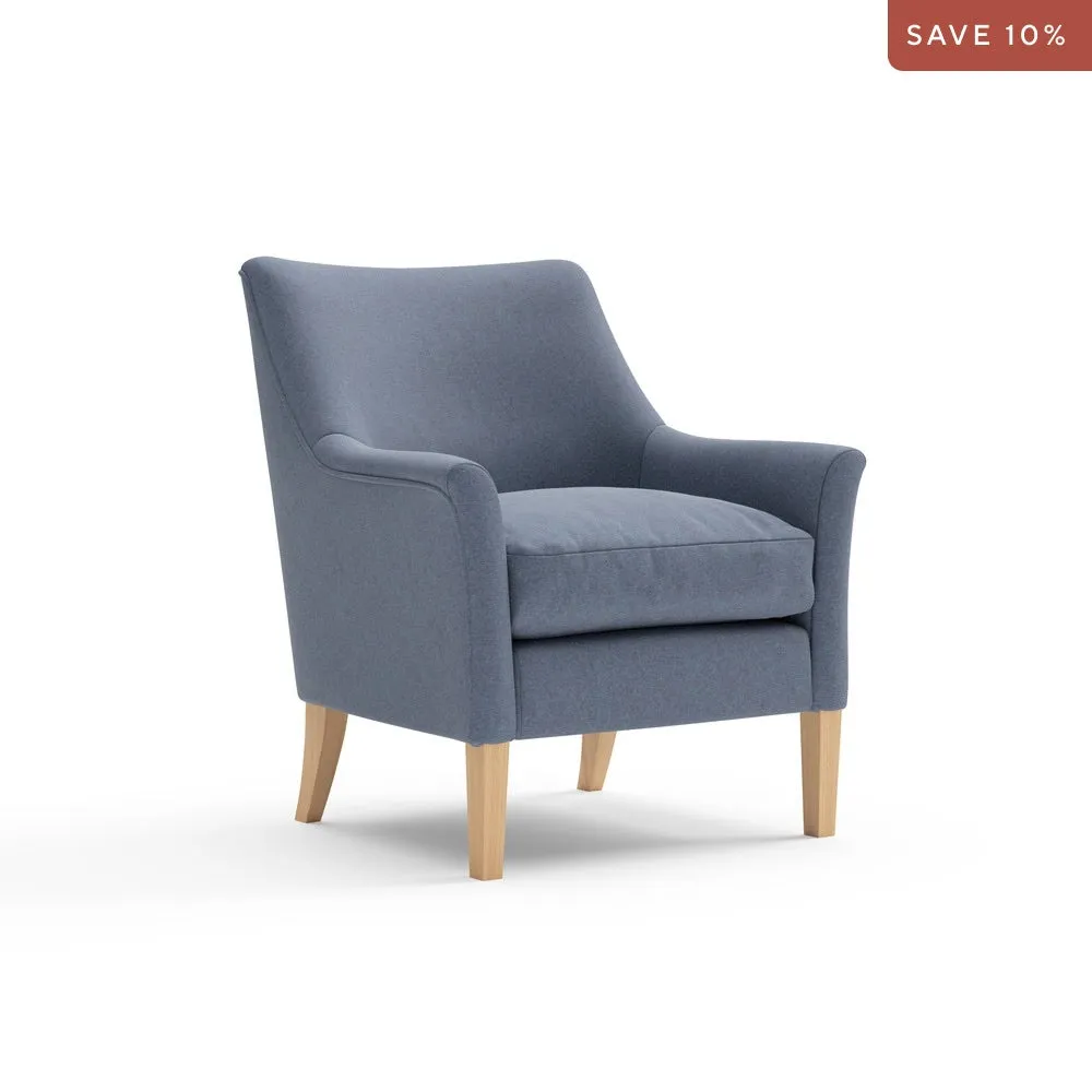 Armchair House Linen Mix - Indigo