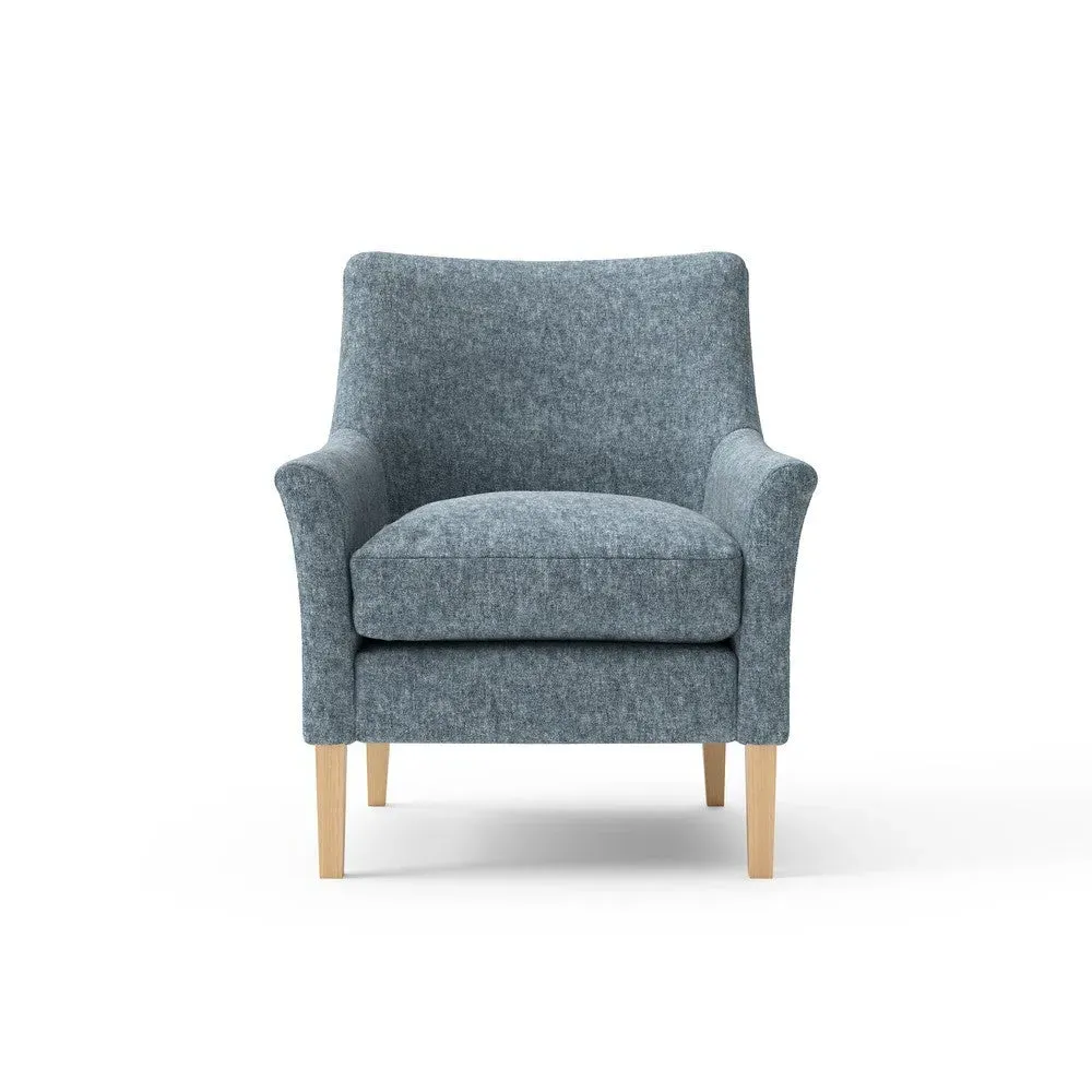 Armchair - Mid Blue, Aquaclean Oxford image