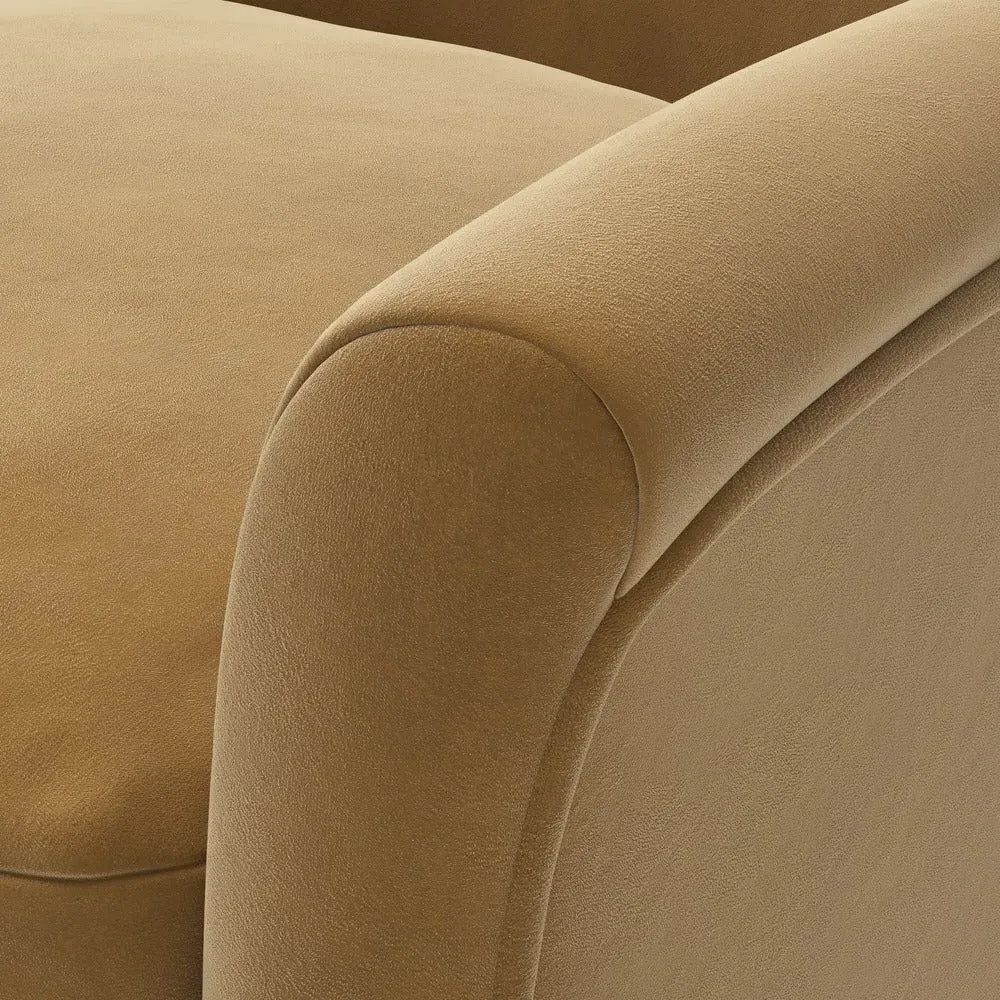 Armchair - Mustard, Matt Velvet