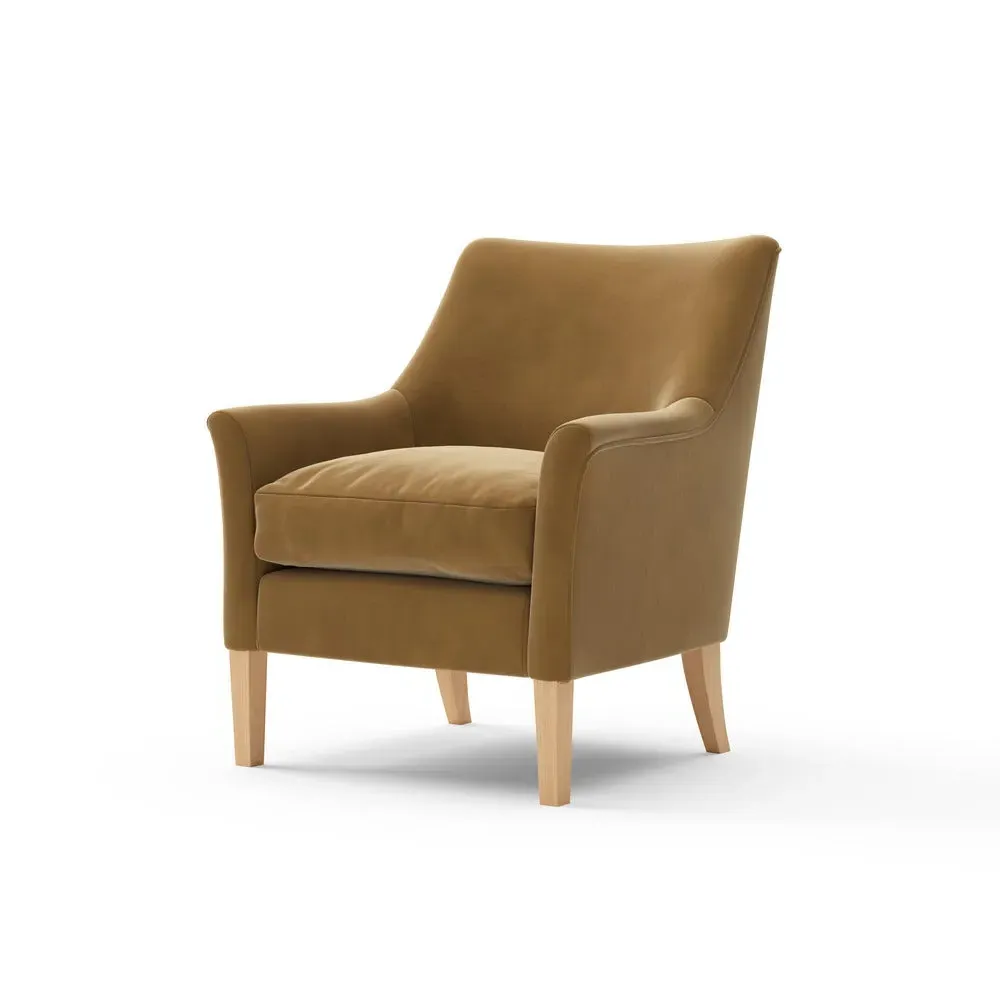 Armchair - Mustard, Matt Velvet
