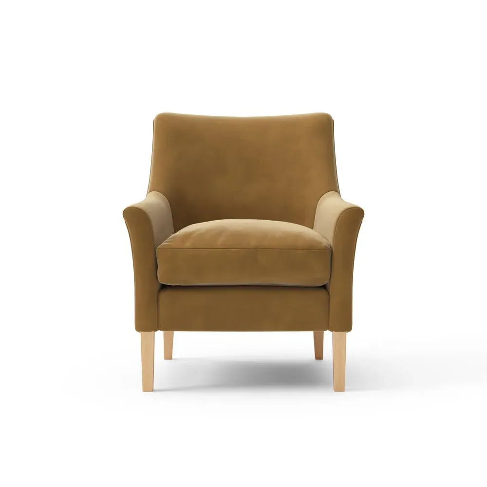 Armchair - Mustard, Matt Velvet