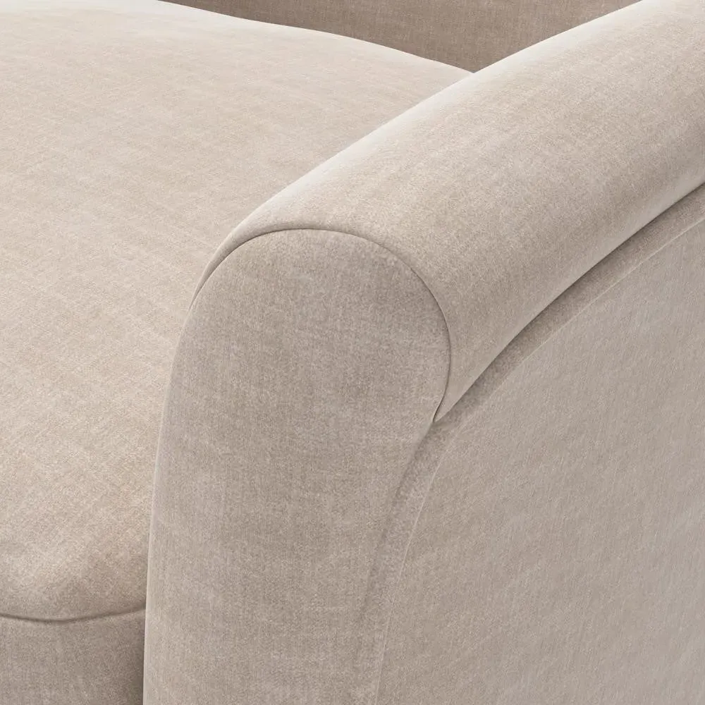 Armchair - Natural, Eco Chenille