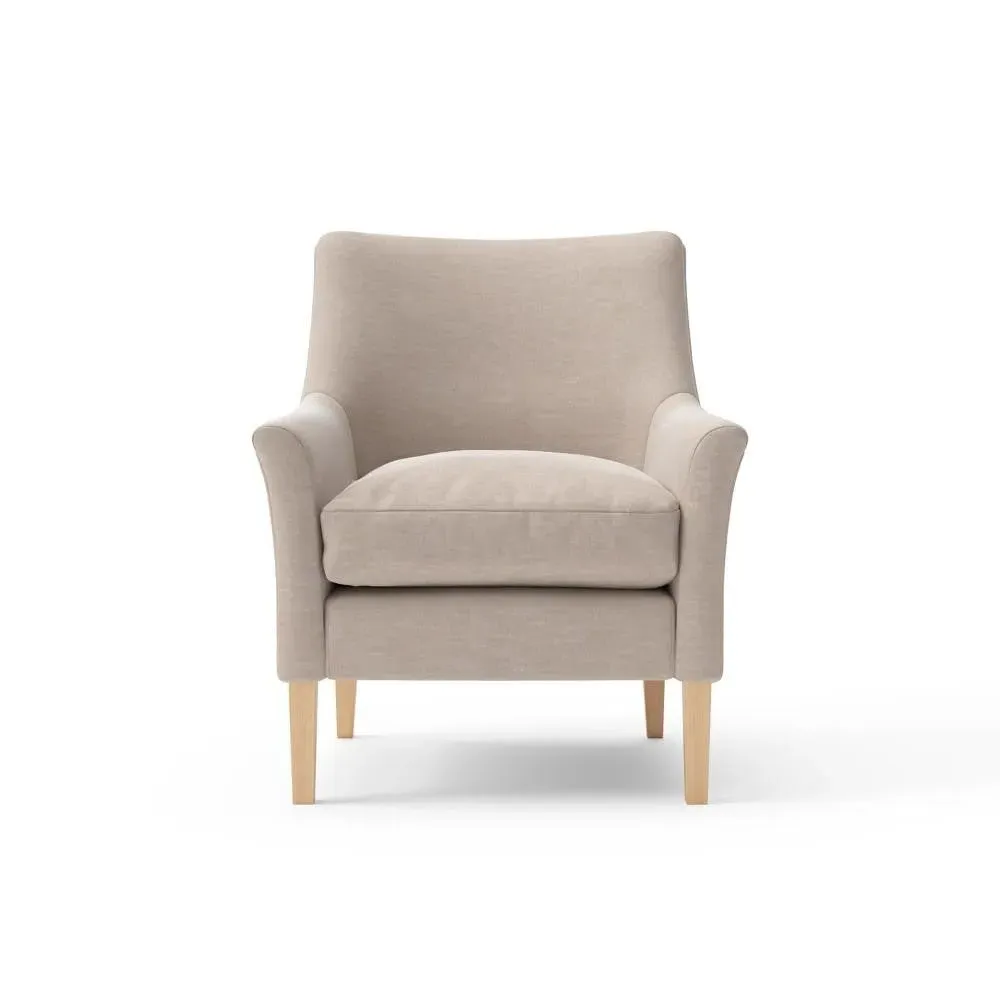 Armchair - Natural, Eco Chenille