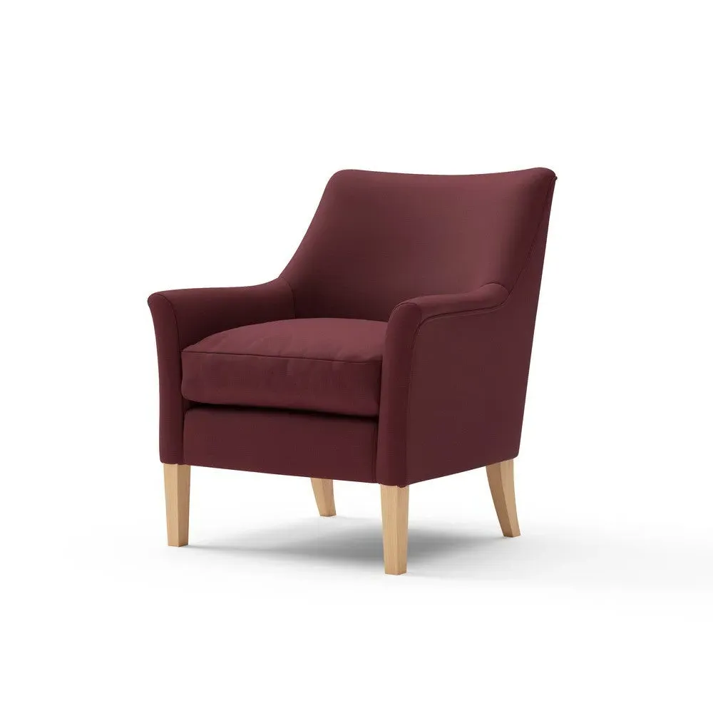 Armchair - Red, House Linen Mix